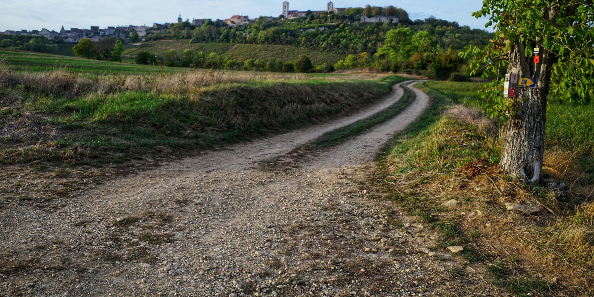 Jakobsweg kurz vor Vézelay