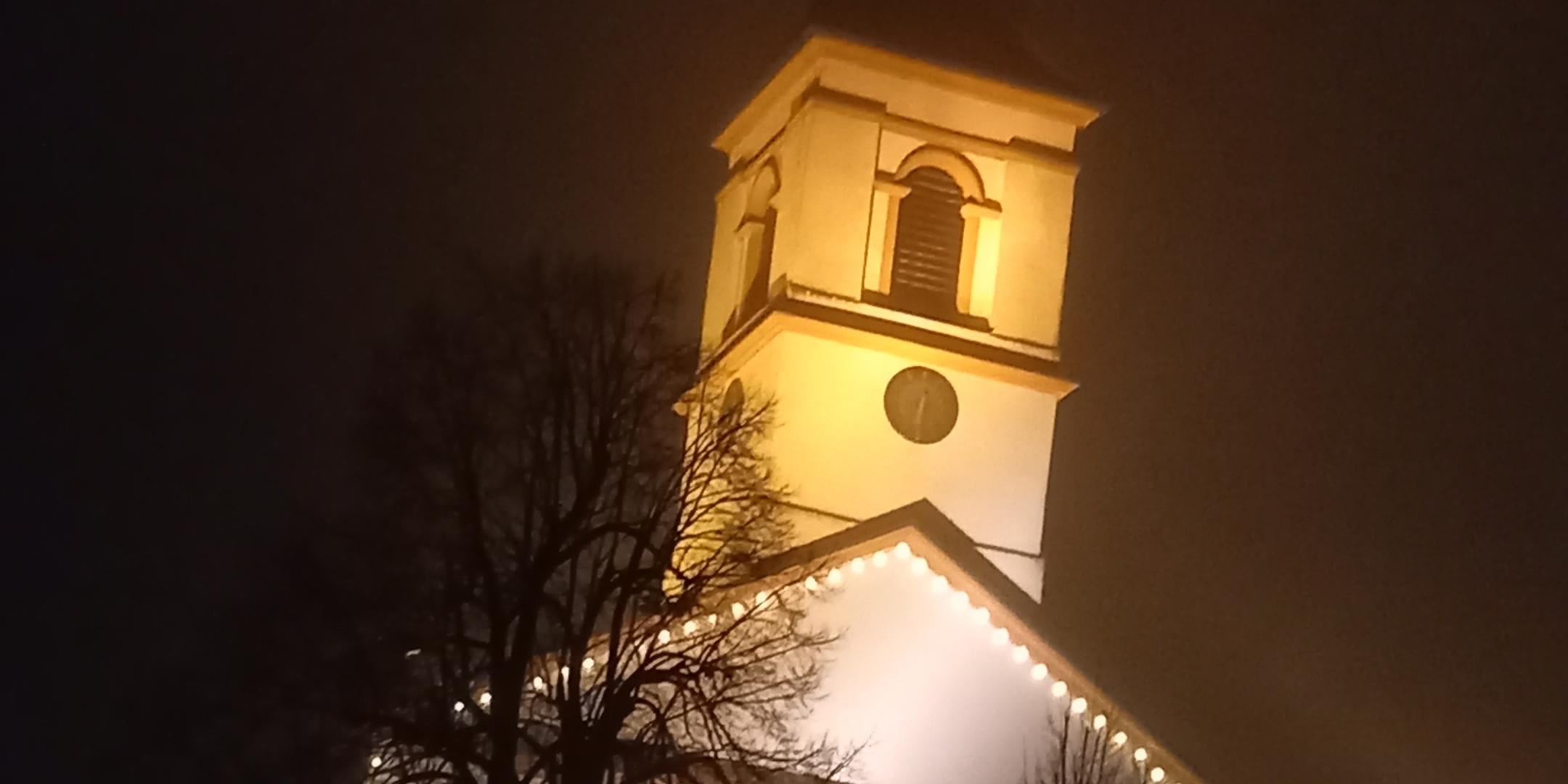 Weiskircher Kirche in Adventlicher Stimmung