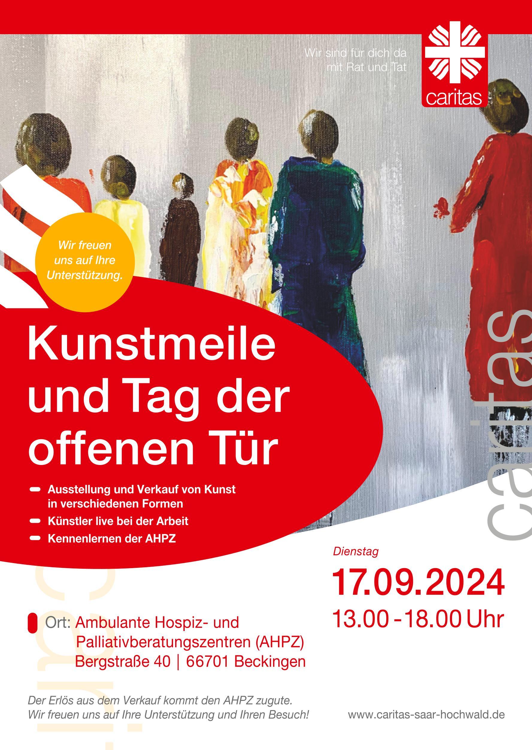 Plakat Kunstaktion in der AHPZ Beckingen 17.09.24