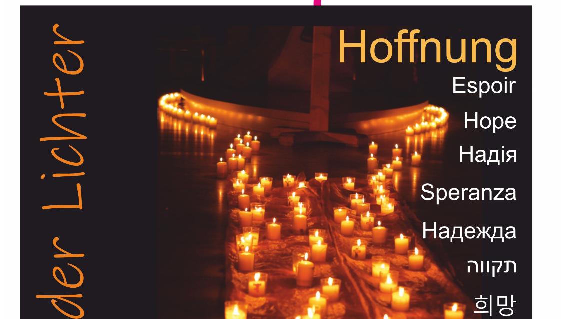 Plakat zum Chillout-Nacht der Lichter im Gebet um Hoffnung in der Jugendkirche Mia am 03.November 2024