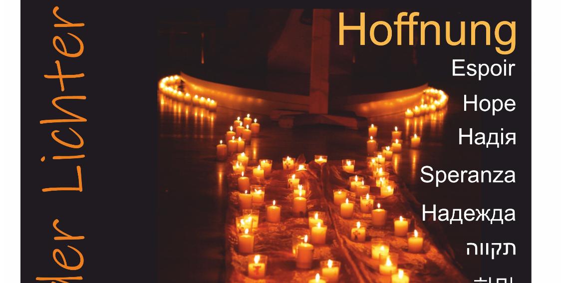 Plakat zum Chillout-Nacht der Lichter im Gebet um Hoffnung in der Jugendkirche Mia am 03.November 2024