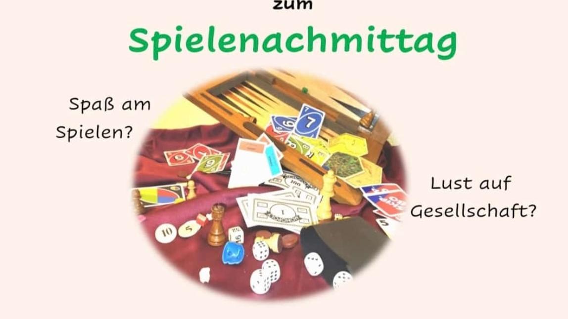 Plakat zu einem Spielenachmittag am 26.01.25 in Wadern